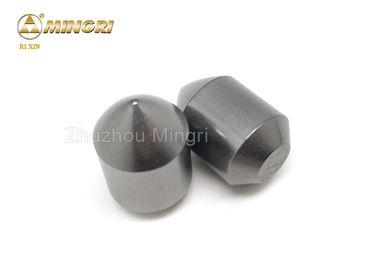 ∅22 * 34 mm Yüksek performanslı Tungsten Karbür Düğmeler Matkap Ucu / Küresel Madencilik Dişleri